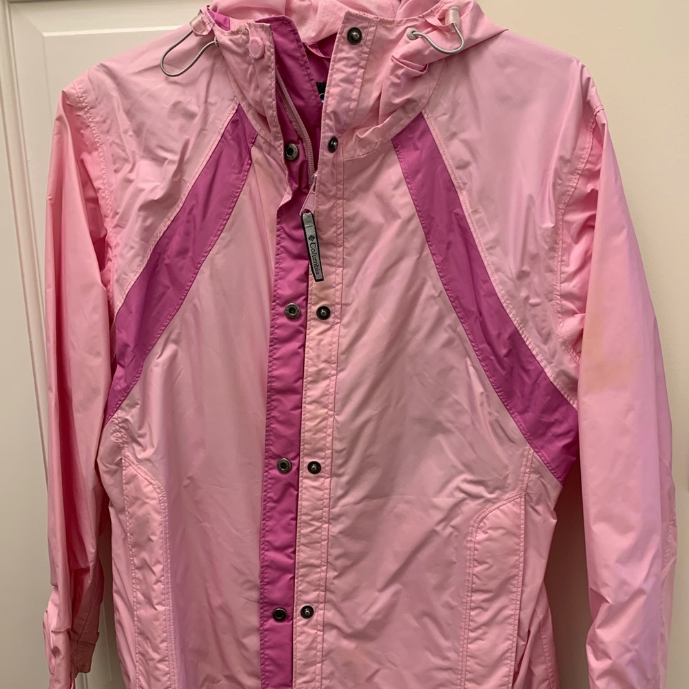 Pink Columbia Raincoat/Windbreaker